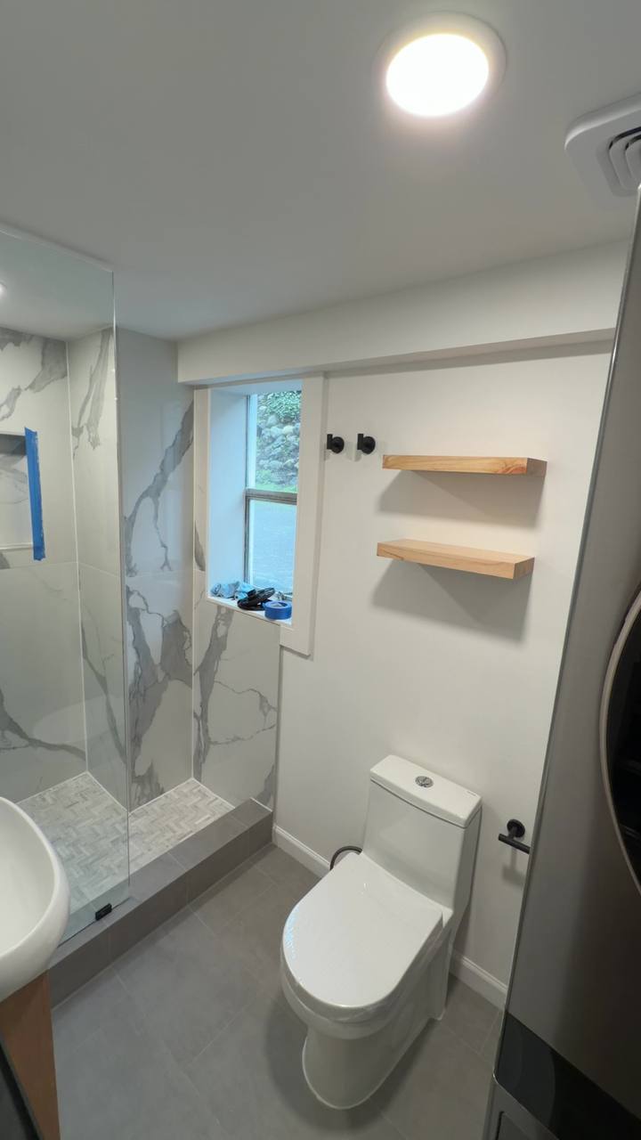 Marble Walk-In Shower