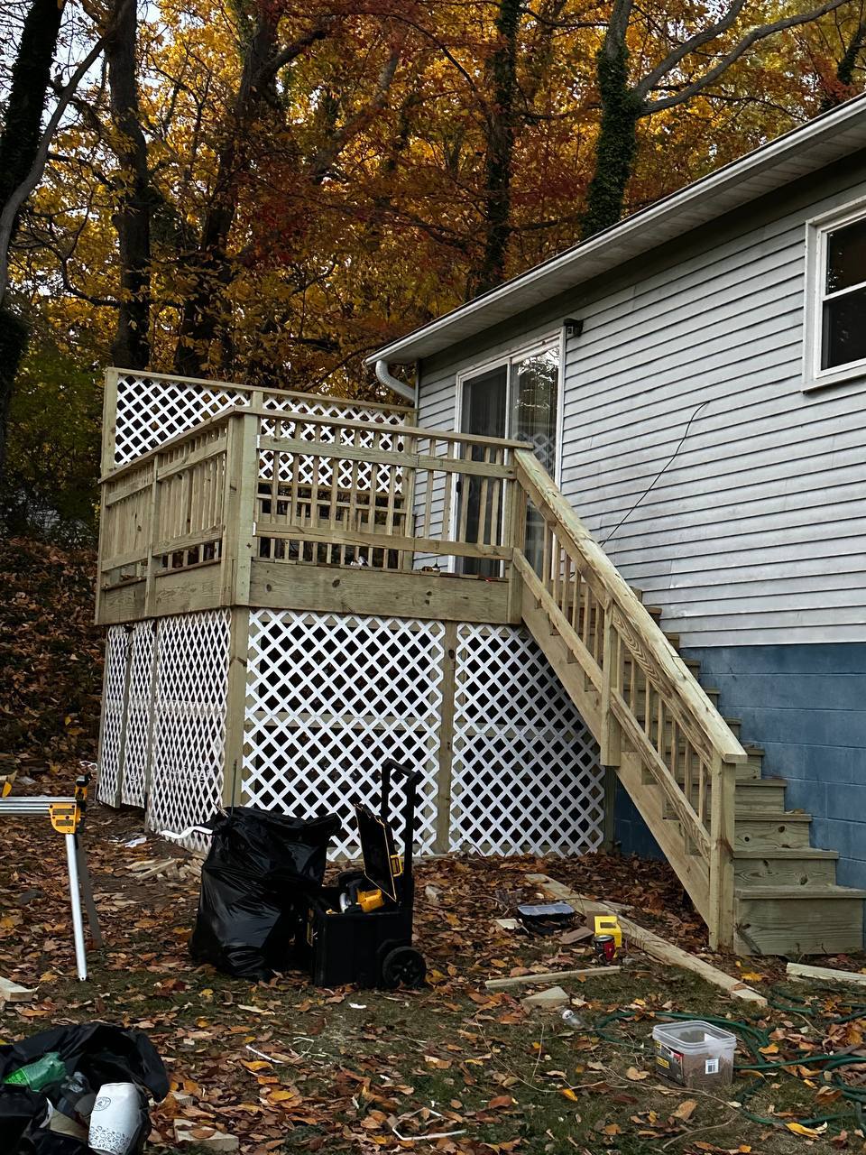 New Deck & Lattice Skirt